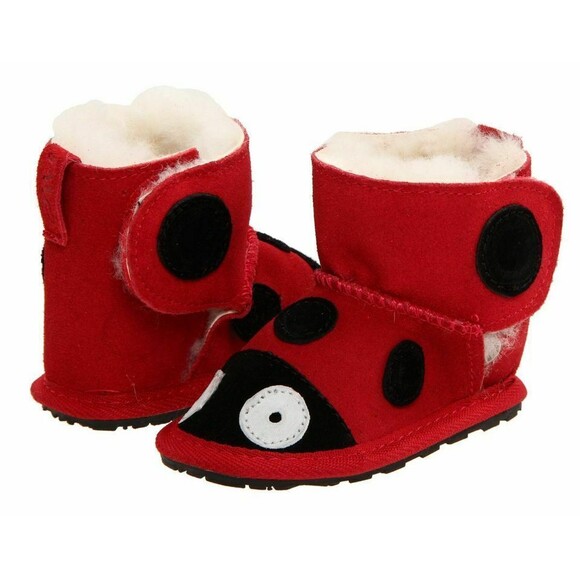 EMU Australia Little Creatures Lady Bug Ladybug Boot Baby Walker NEW Boxed 6-12 - Picture 1 of 8